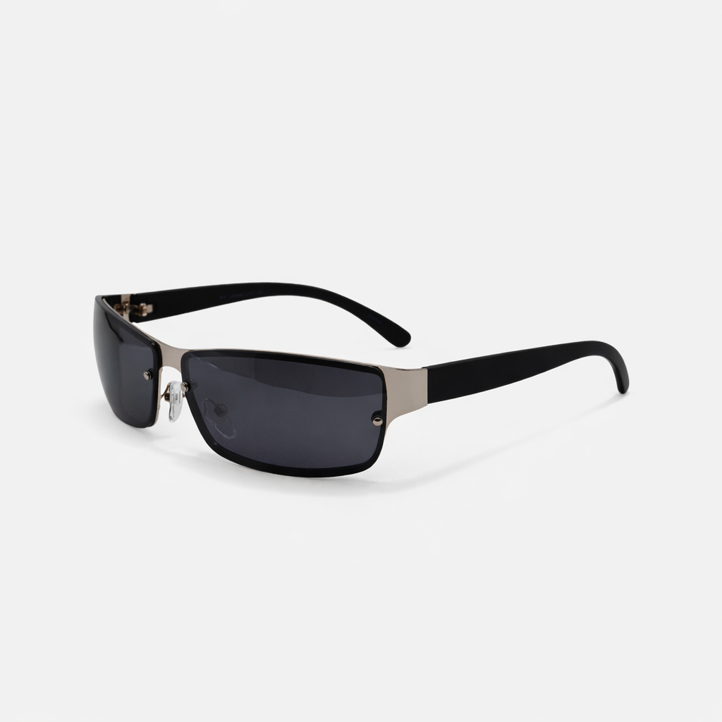 SPORT BLACK METAL SUNGLASSES SUN117 J3165