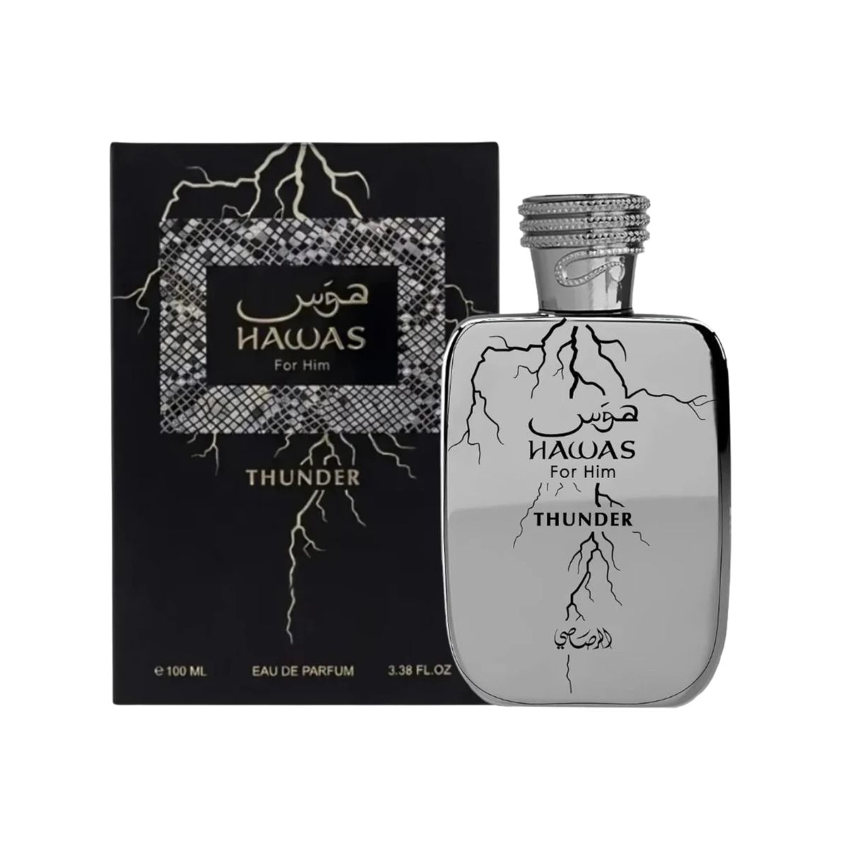 Rasasi Hawas Thunder For Him Eau De Parfum 3.4FL.OZ | 100ML