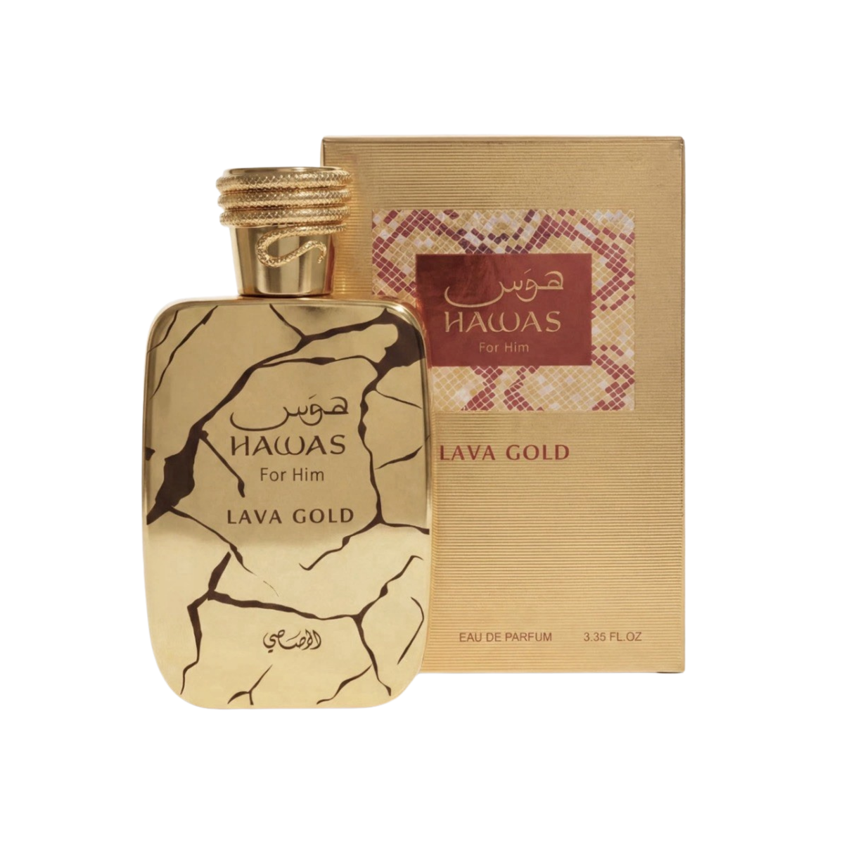 Rasasi Hawas Lava Gold Eau De Parfum 3.4FL.OZ | 100ML
