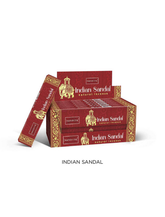 Nandita Indian Sandal Incense Sticks 15gm 12 pack