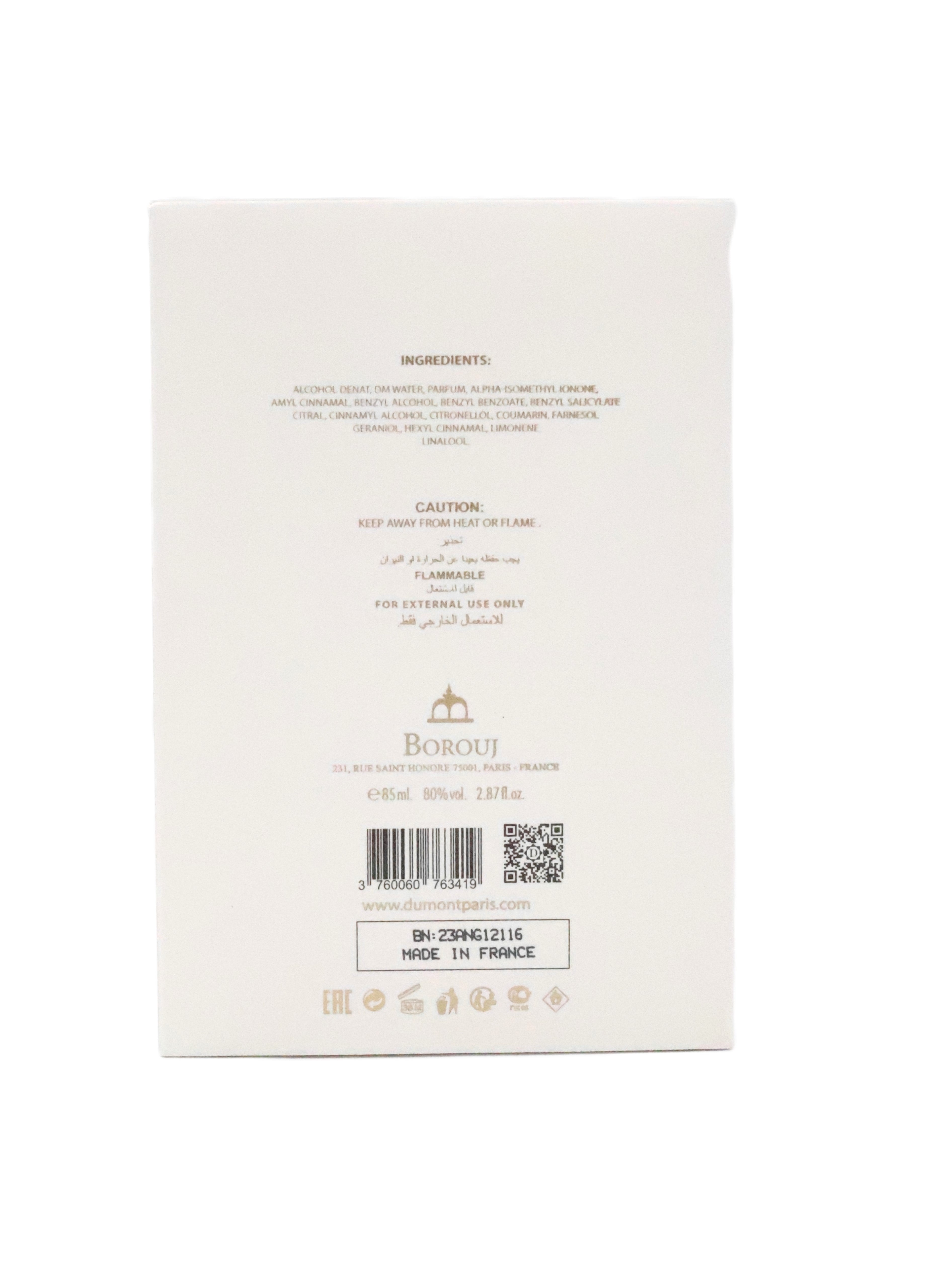 Dumont Borouj Mysterious Eau De Parfum Spray 2.87FL.OZ