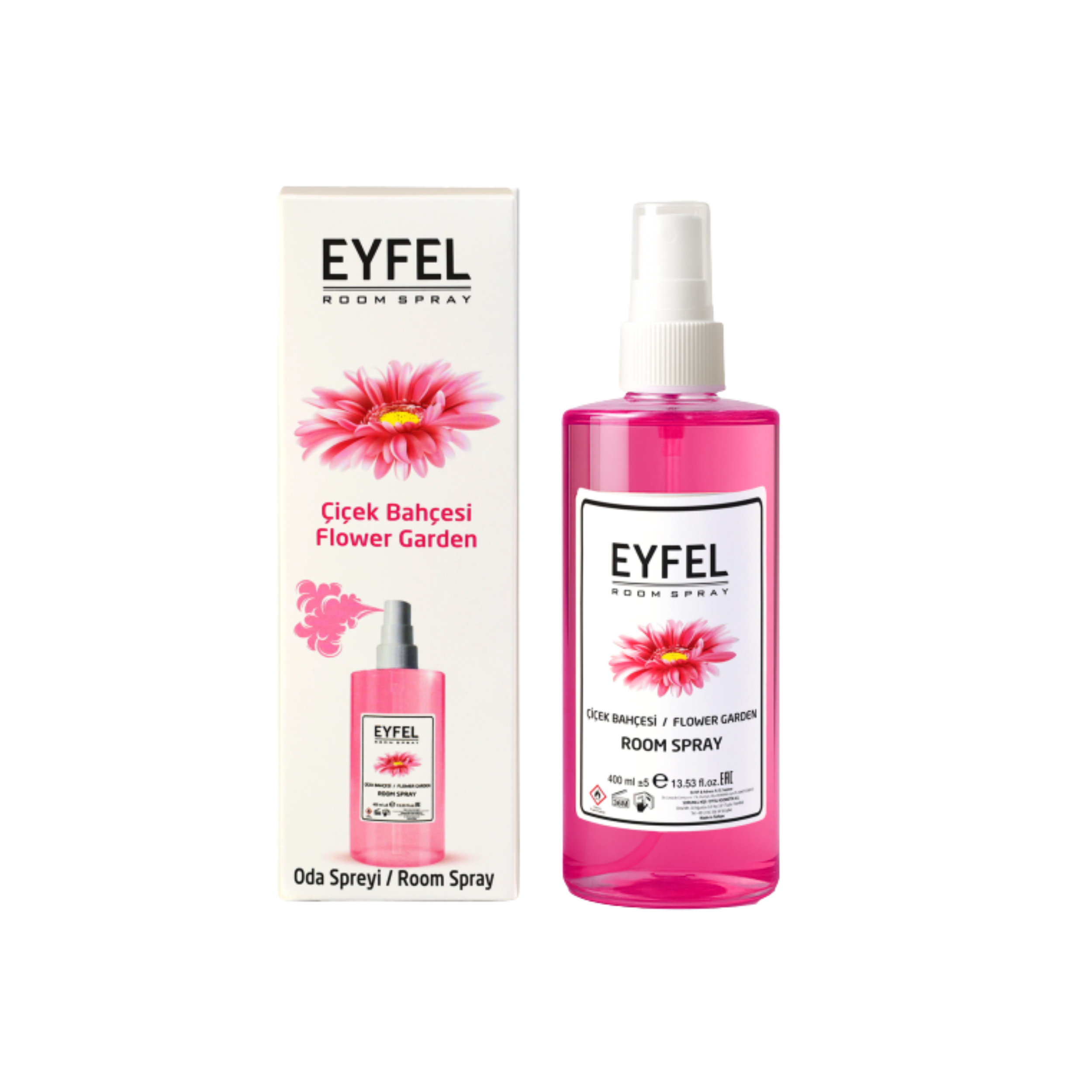 JARDÍN DE FLORES EN SPRAY PARA HABITACIÓN EYFEL (ÇİÇEK BAHÇESİ) AROMA 13.53FL.OZ | 400ML
