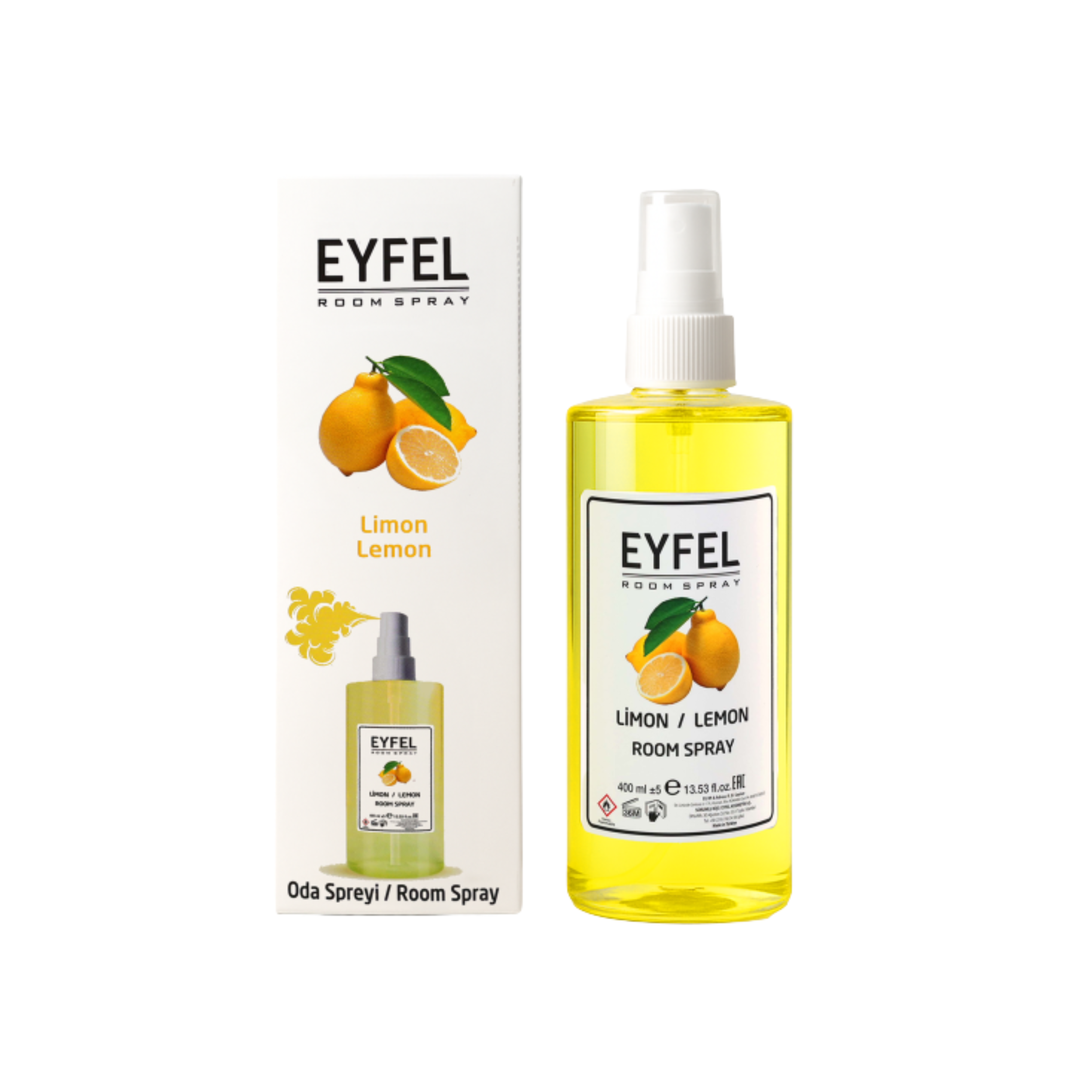 Ambientador en aerosol EYFEL con aroma a limón, 400 ml