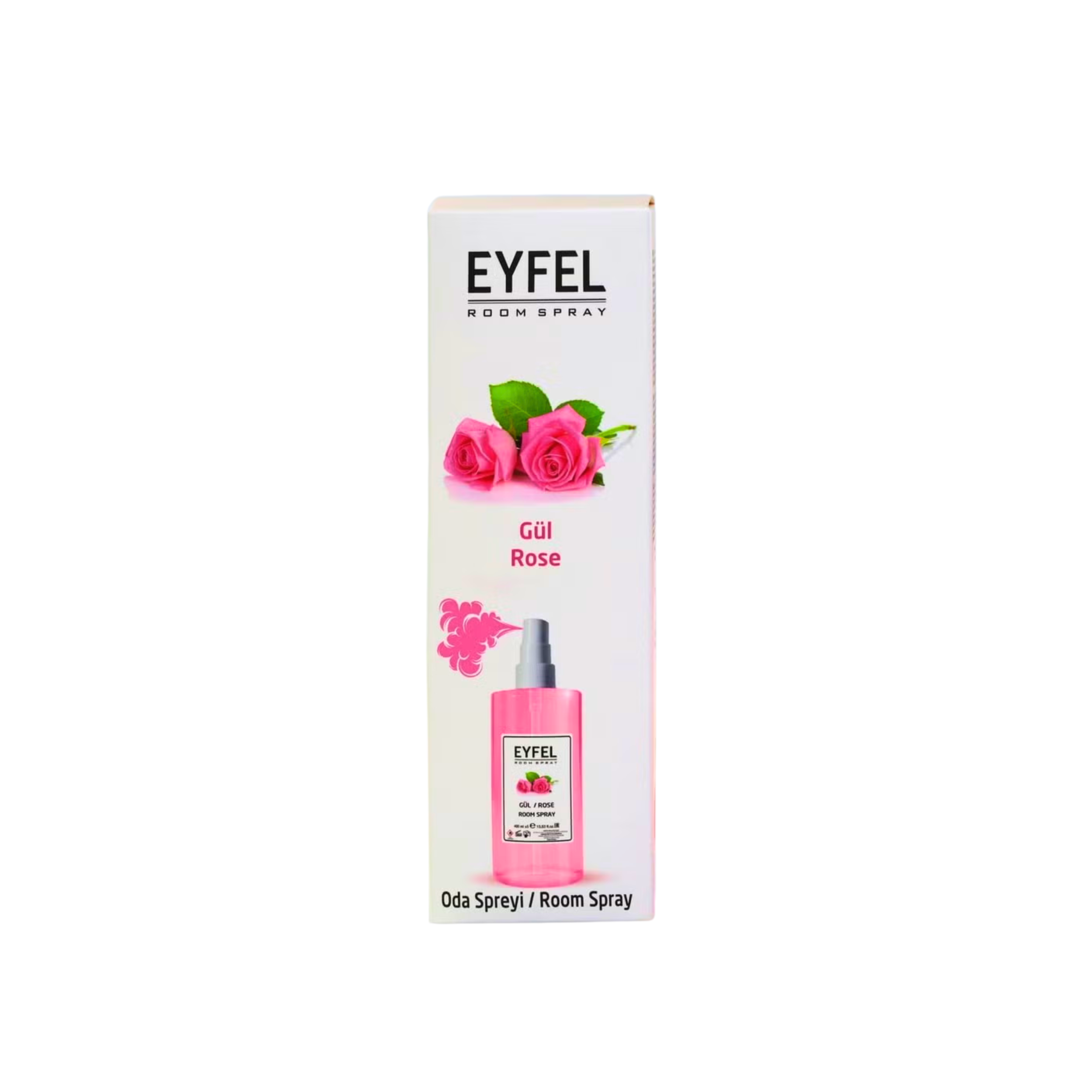 SPRAY DE AMBIENTE EYFEL AROMA A ROSA (GÜL) 400ML