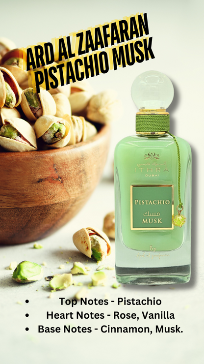 Ard Al Zaafaran Perfume Ithra Dubai Pistachio Musk Eau De Parfum 3.4FL.OZ