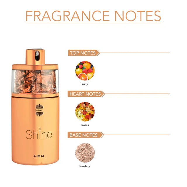 Ajmal Shine Eau De Parfum 2.53FL.OZ | 75ML