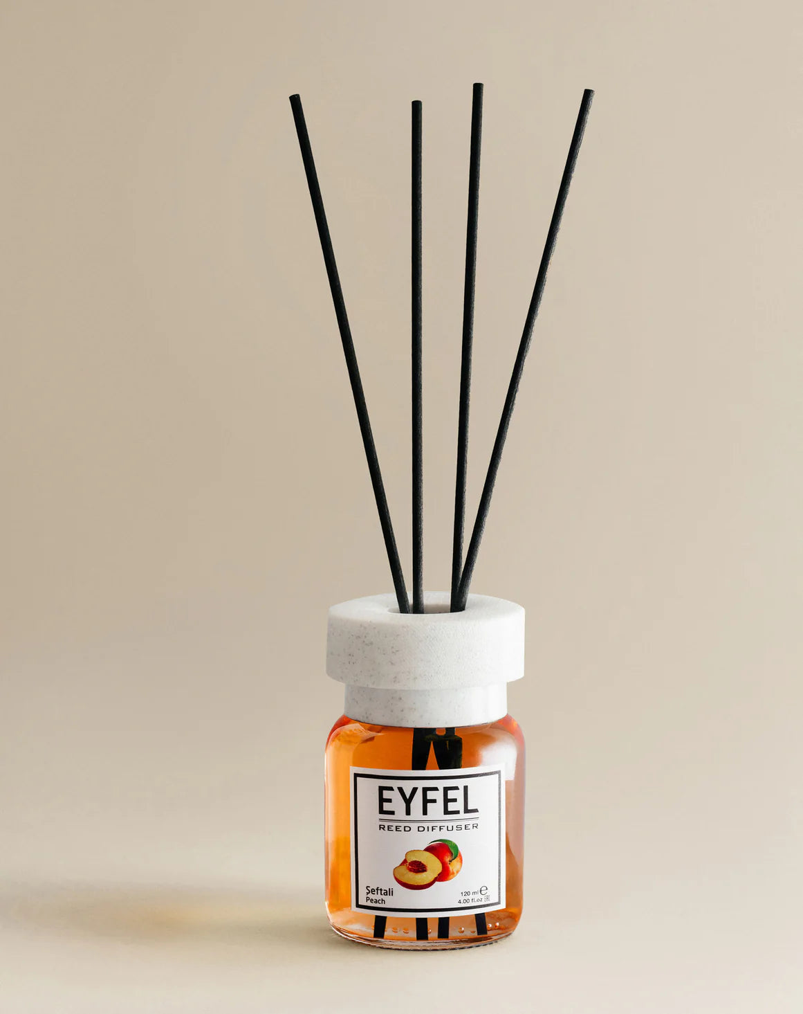 Eyfel Reed Diffuser Peach Scent 4.00FL.OZ