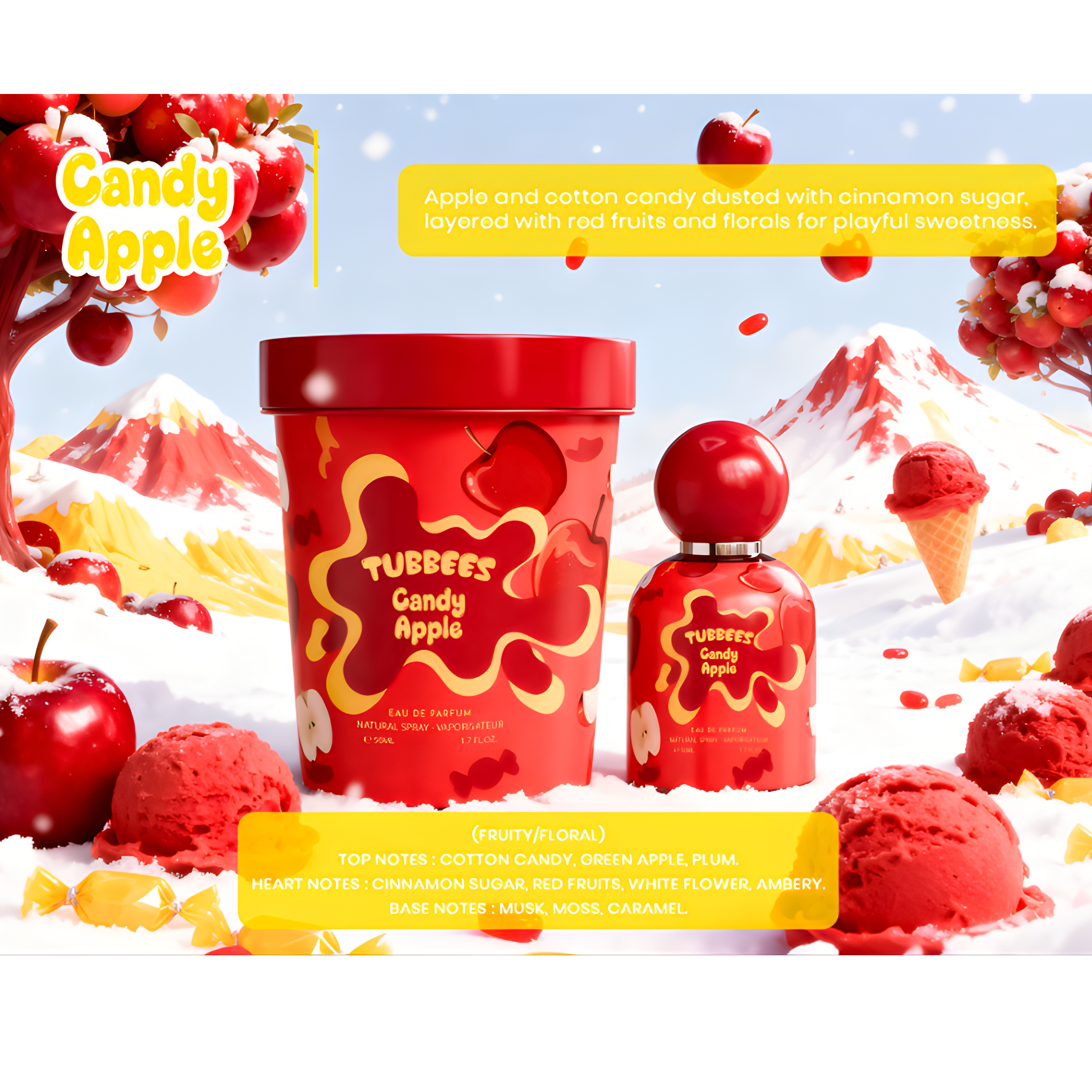 Grandeur Tubbees Candy Apple 50ml 1.7FL.OZ