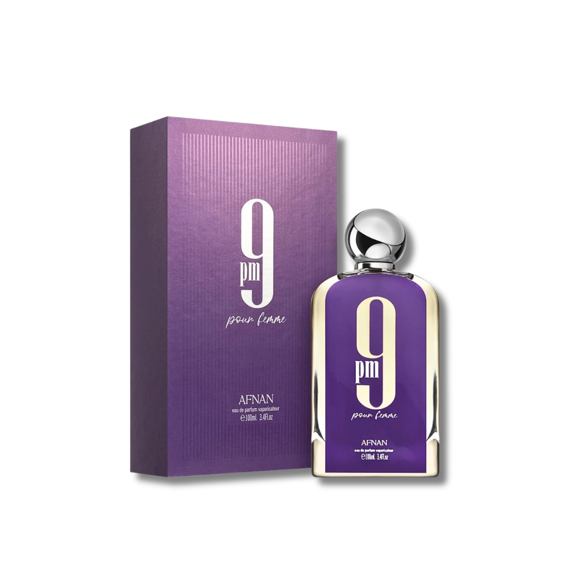 Afnan 9PM Pour Female Eau De Parfum Spray 3.4FL.OZ For Women