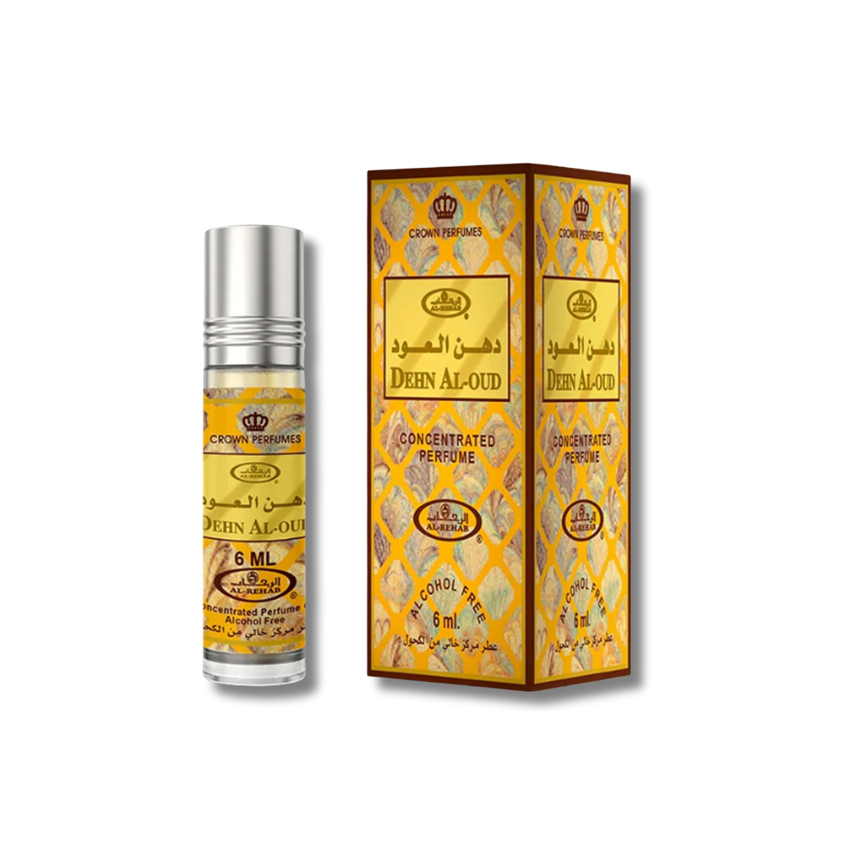 Al Rehab Dean Al Oud Roll ON Perfume 6Pcs x 0.2FL.OZ Unisex