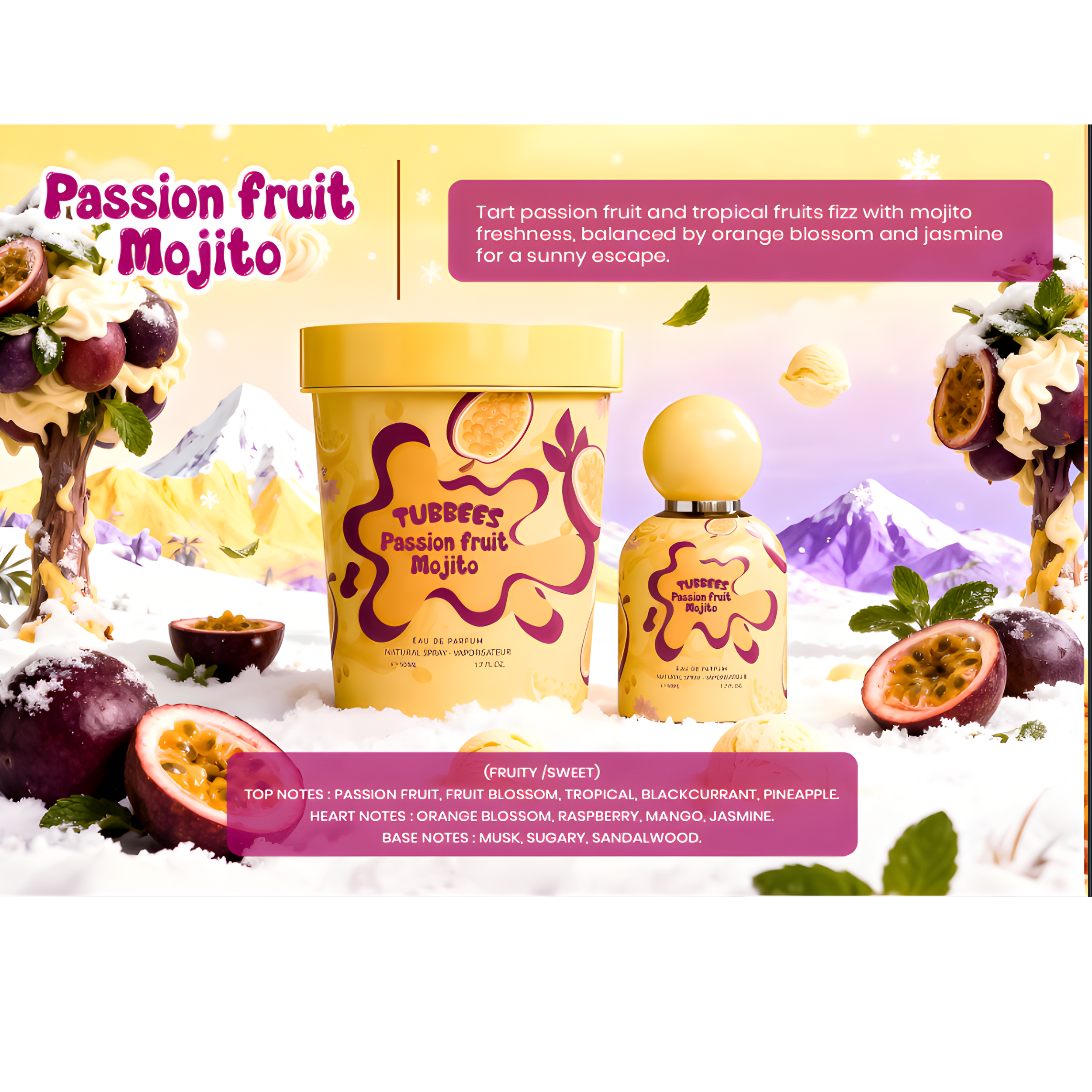 Grandeur Tubbees Passion Fruit Mojito 50ML 1.7FL.OZ