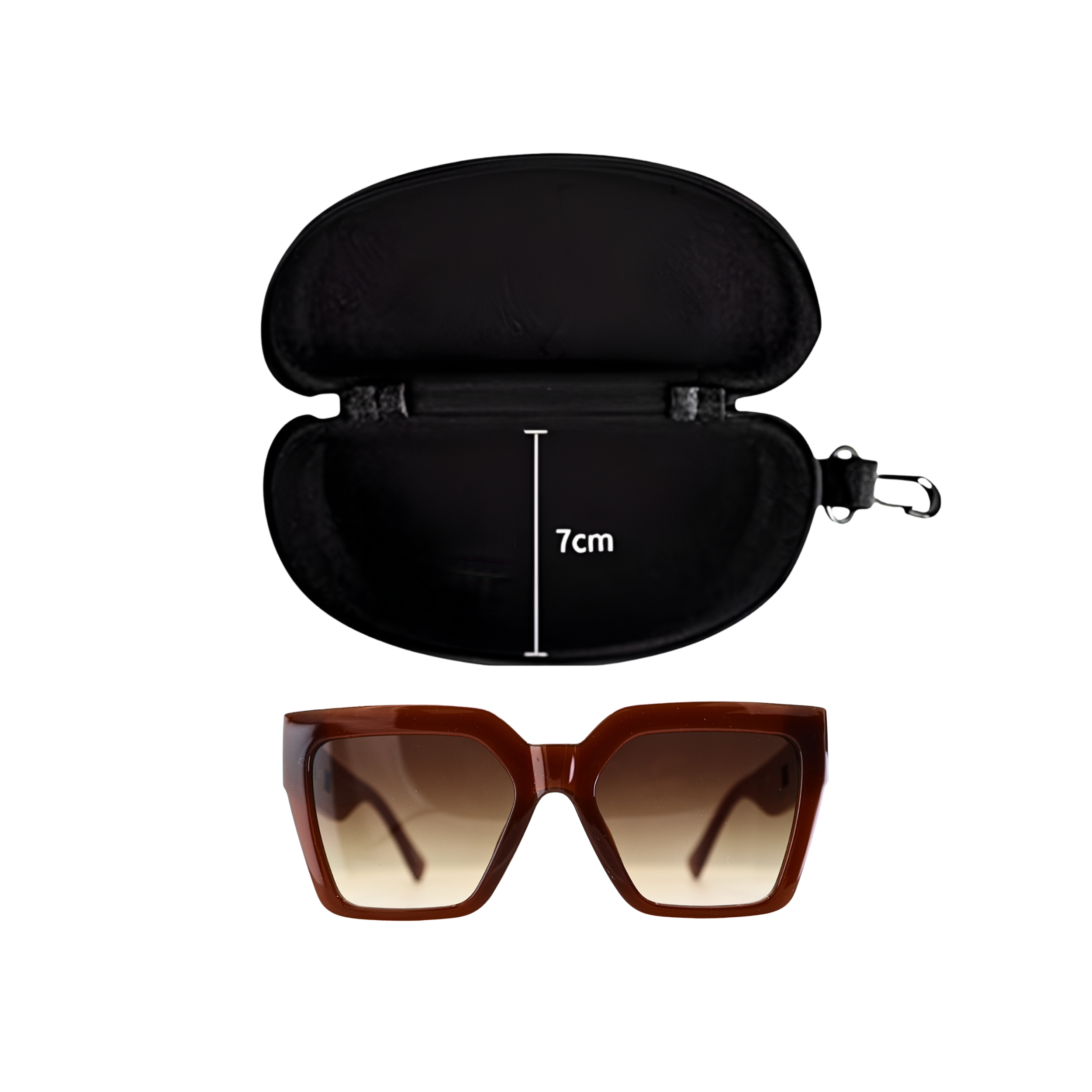 SQUARE BROWN SUNGLASSES SUN165 F3028