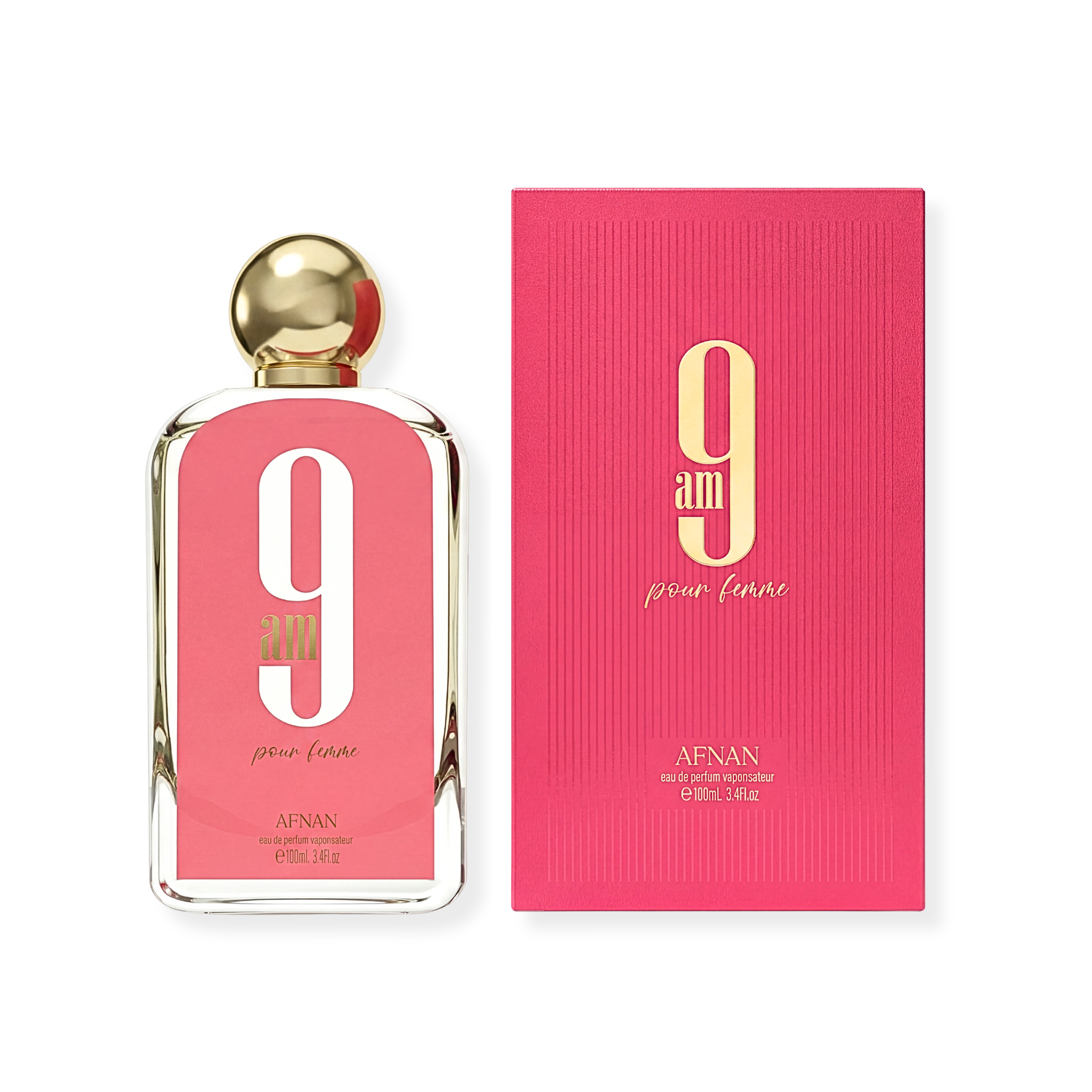 Afnan 9 Am Pour Femme Eau De Parfum Spray 3.4FL.OZ para mujeres