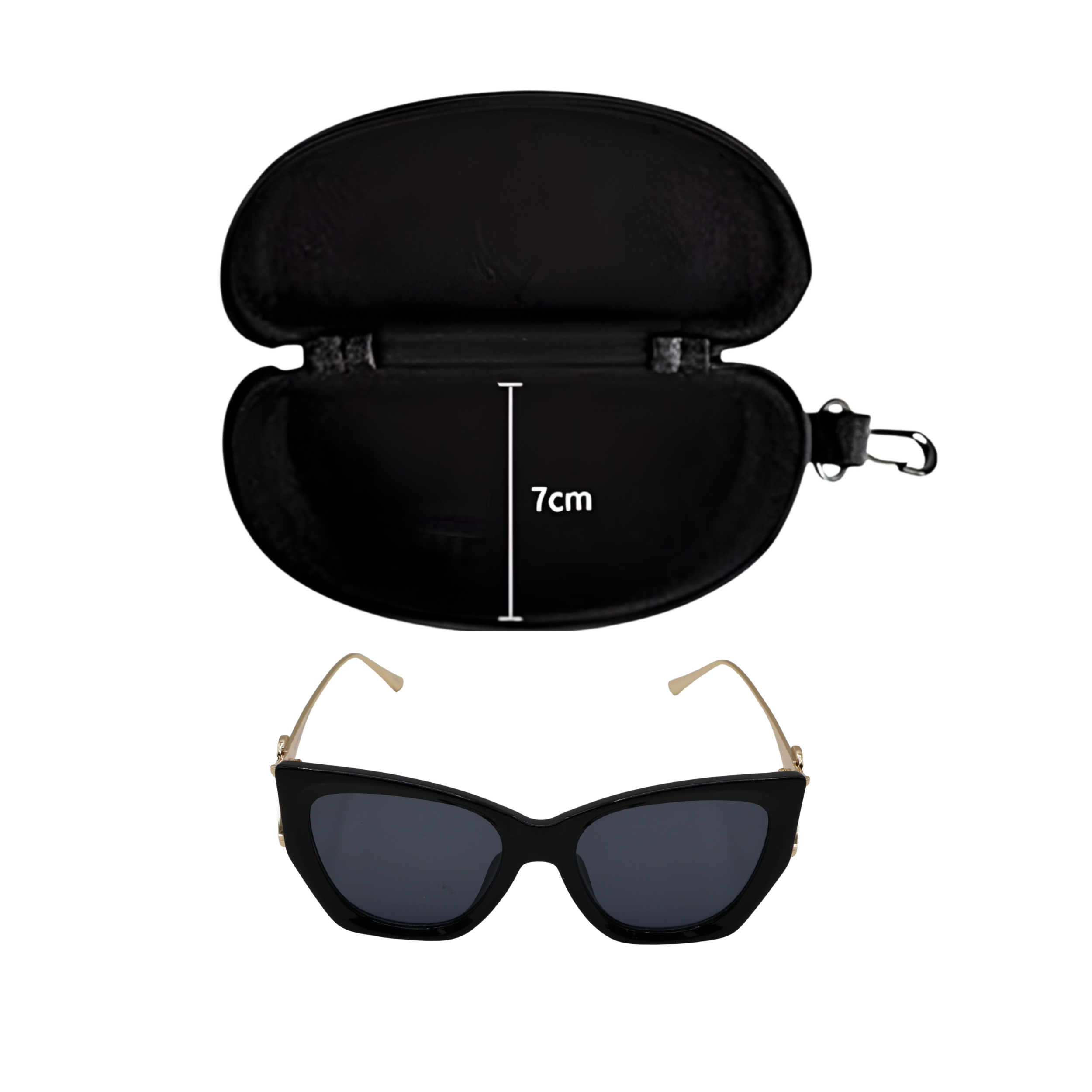 GAFAS DE SOL NEGRAS CON OJOS DE GATO SUN137 F3007