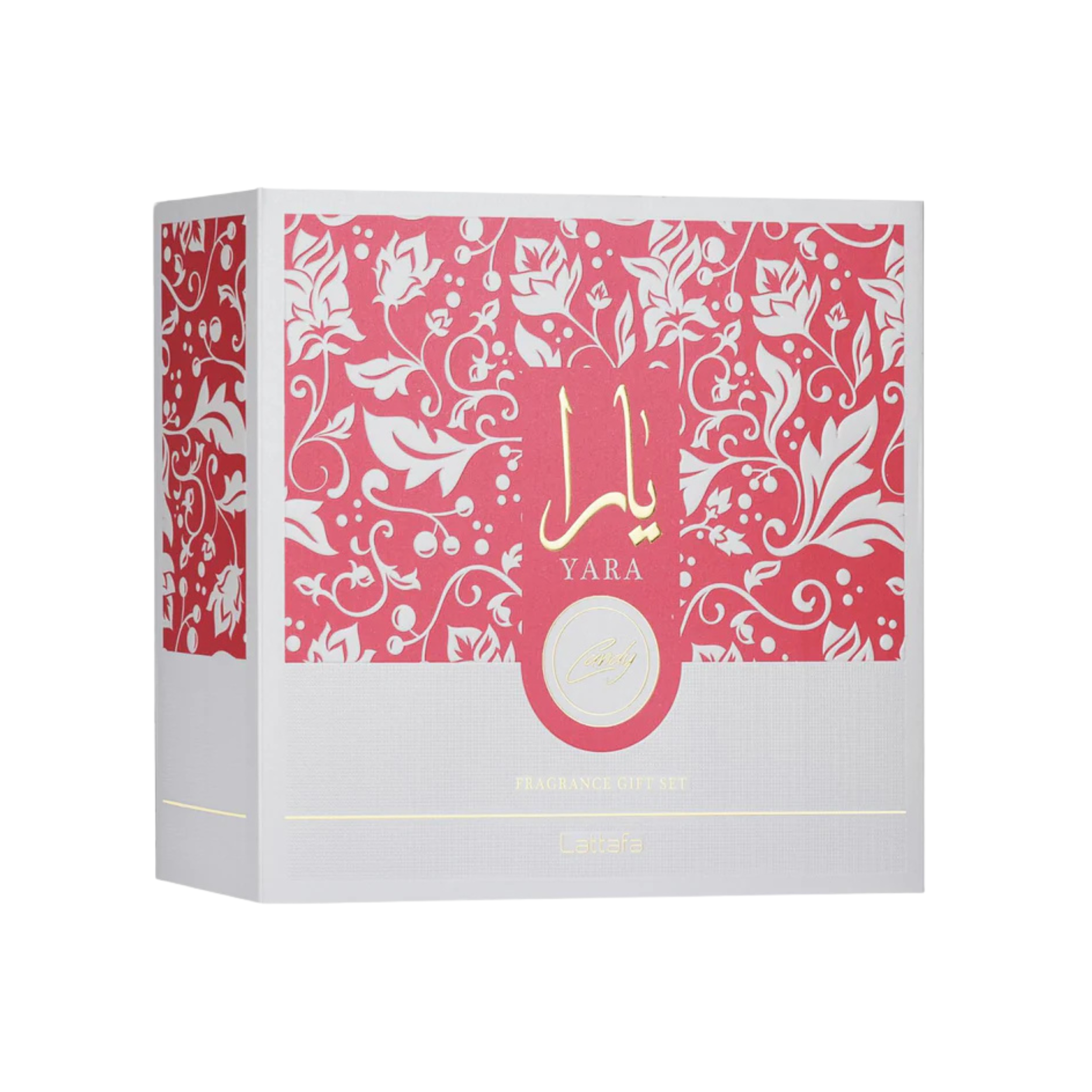LATTAFA YARA CANDY 3PC GIFT SET(EDP 3.4FL.OZ | 100ML, EDP 0.4FL.OZ | 12ML, HAIR MIST 1.6FL.OZ | 50ML