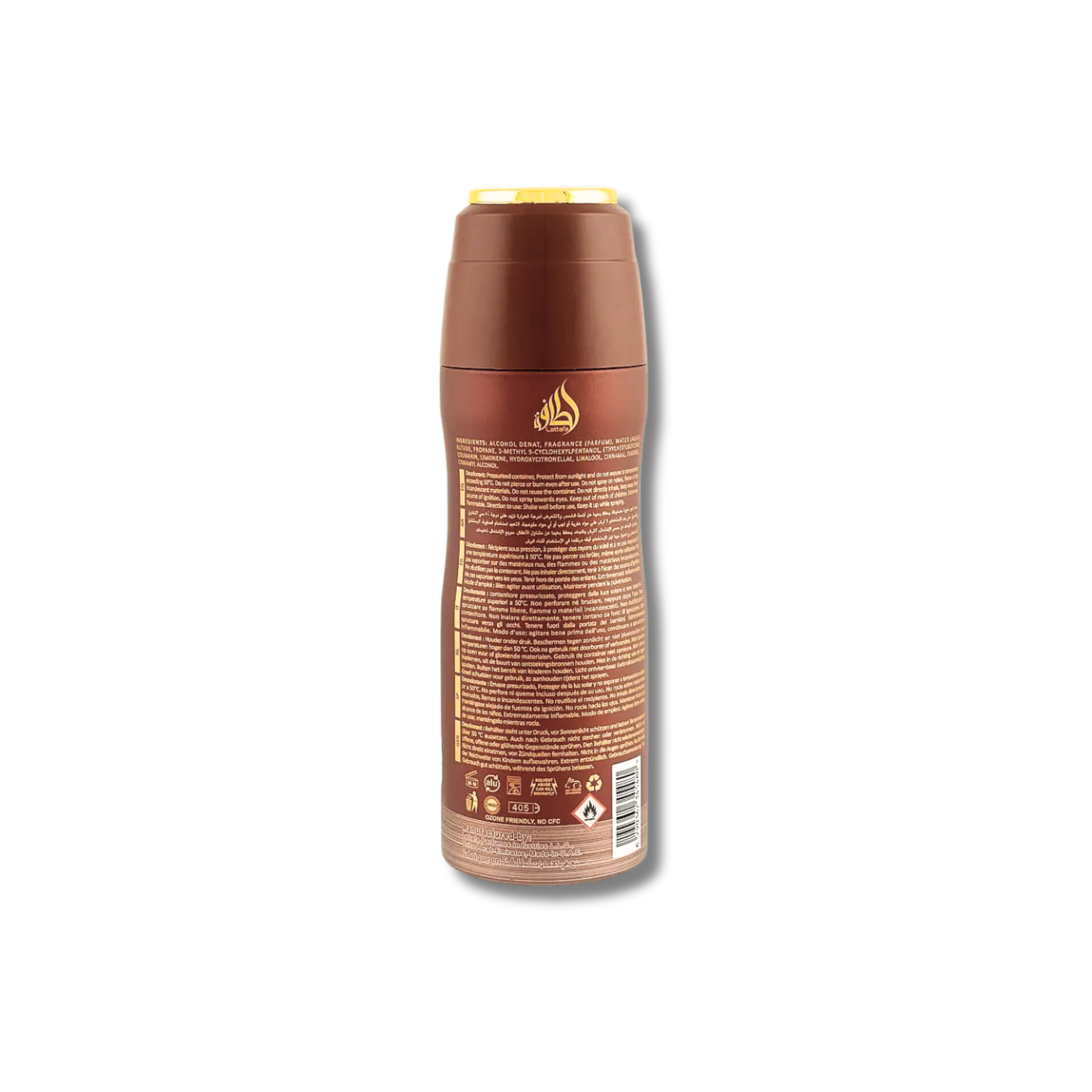 Lattafa Khamrah Qahwa Deodorant Spray 6.67