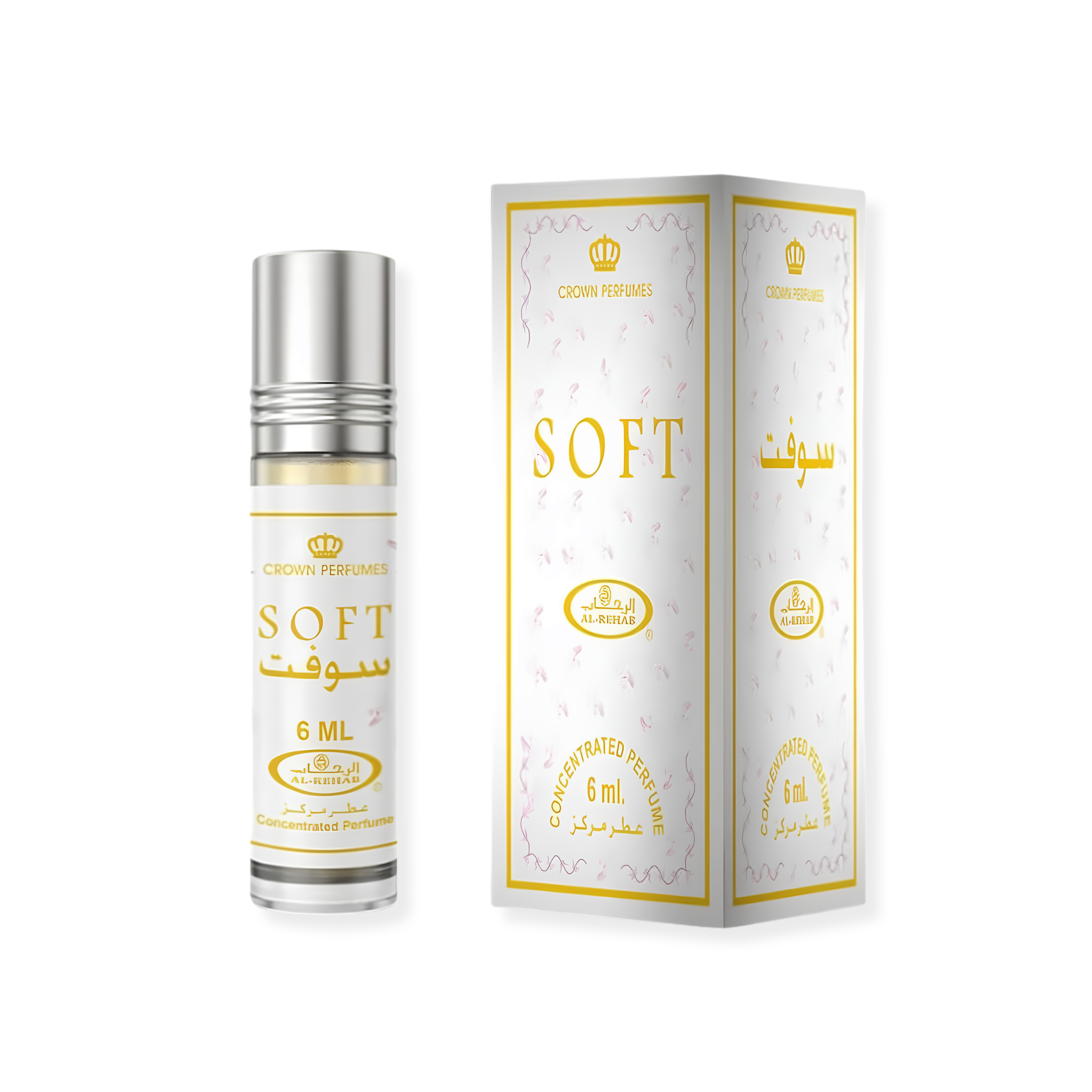Al Rehab Soft Oil Roll On Perfume 6Pcs x 0.2FL.OZ For Unisex