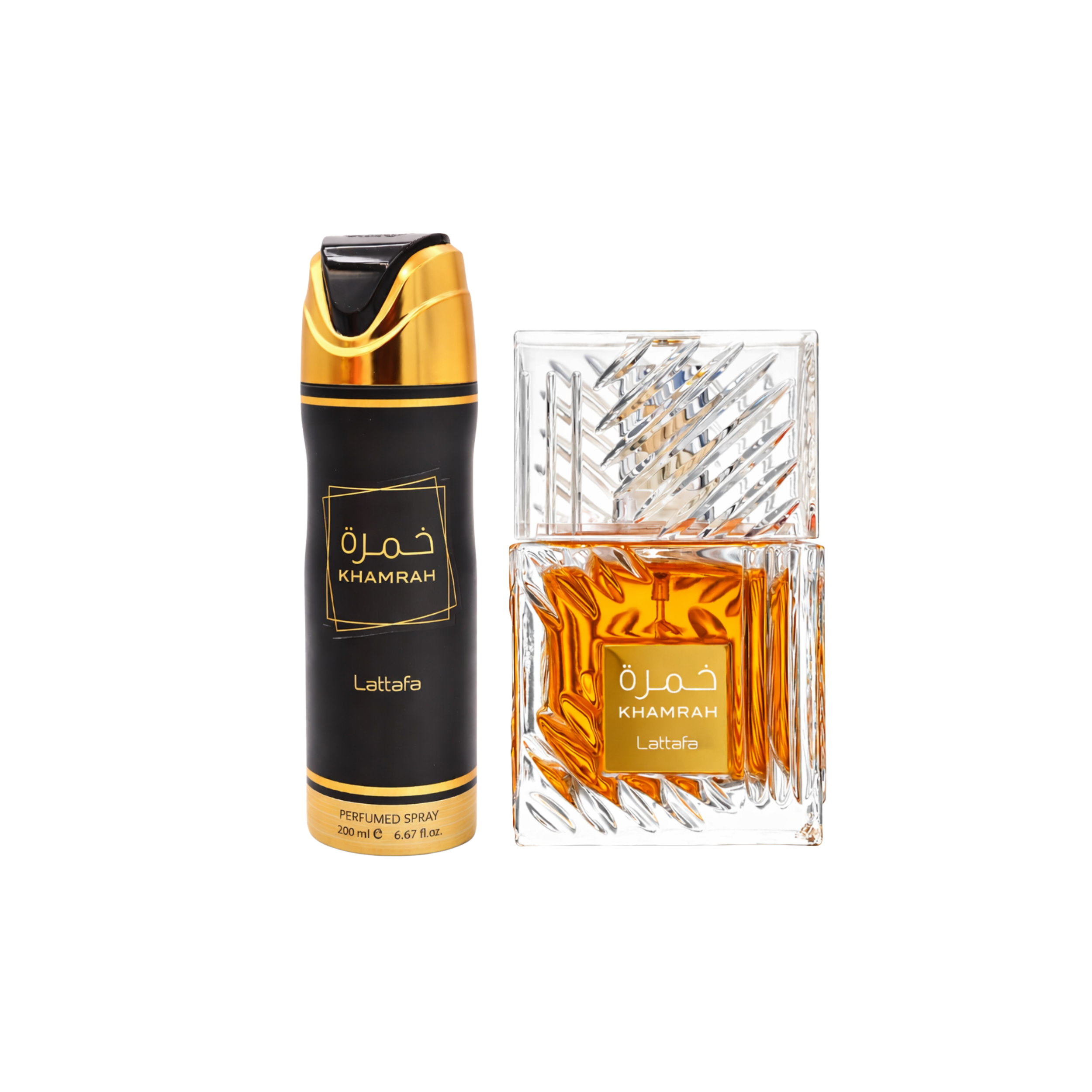 LATTAFA KHAMRAH 2 PCS GIFT SET | 100ML EDP + 200ML PERFUME SPRAY