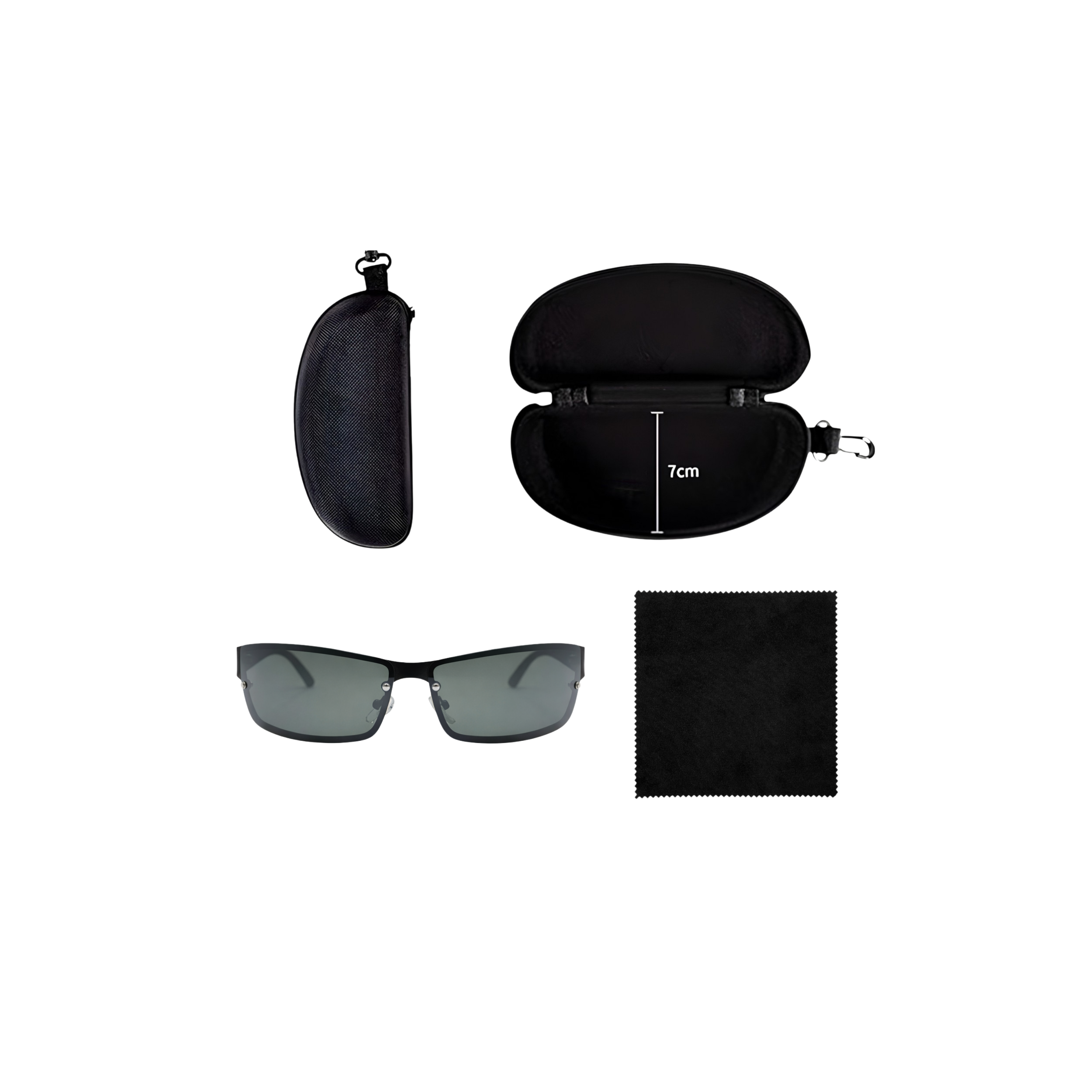 SPORT BLACK SUNGLASSES SUN119 J3165