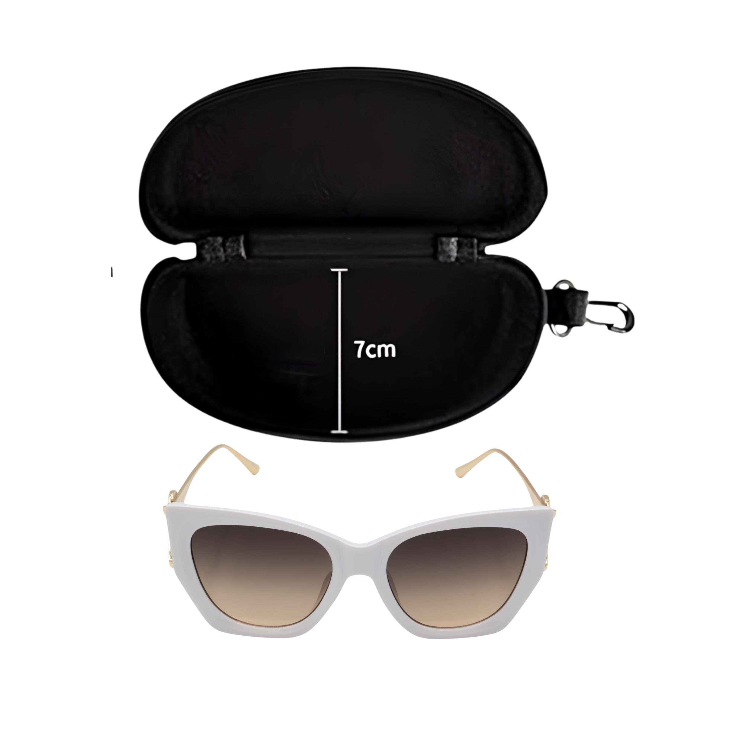 GAFAS DE SOL BLANCAS CAT-EYE SUN136 F3007