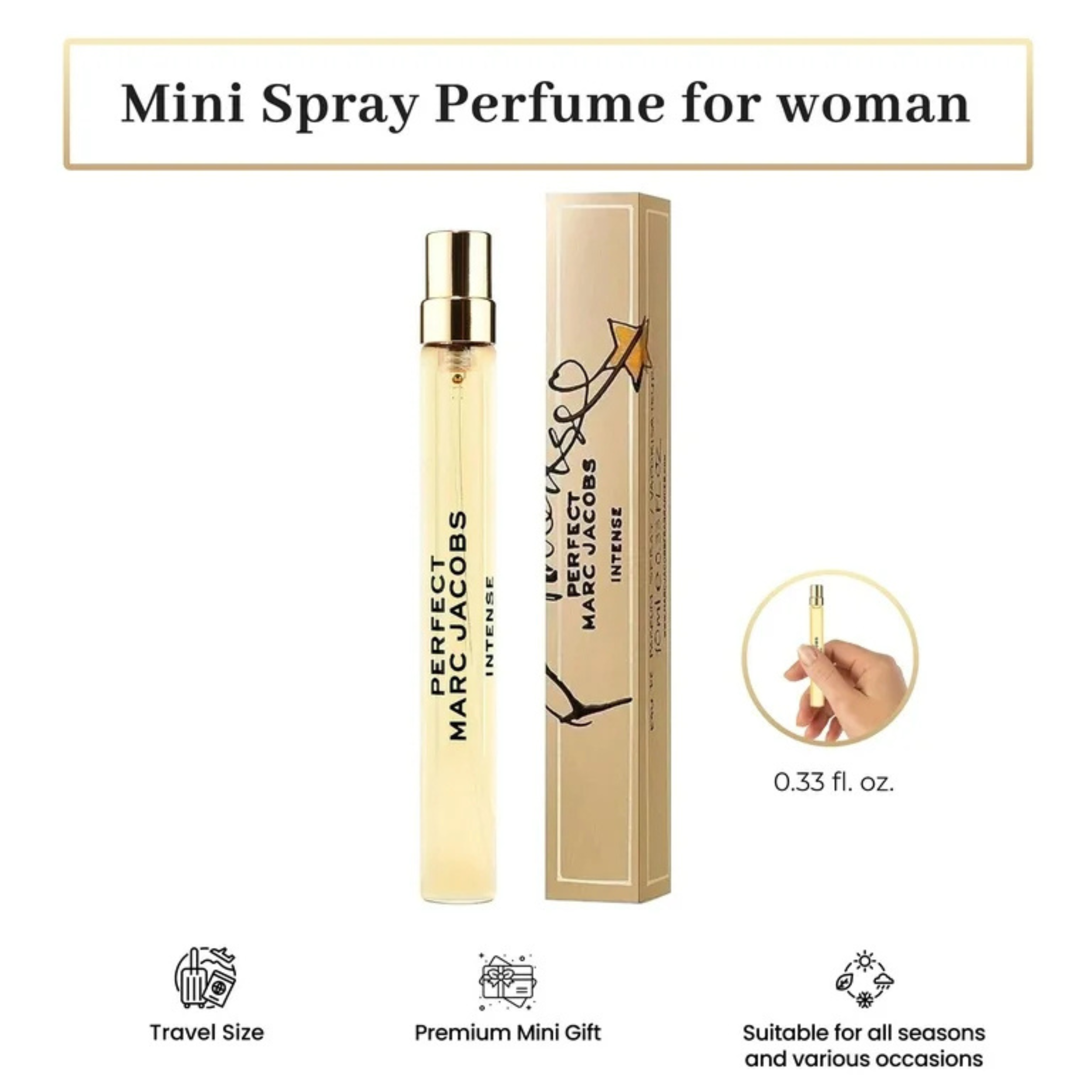 Marc Jacobs Perfect Intense Eau De Parfum 0.33FL .OZ |10ML