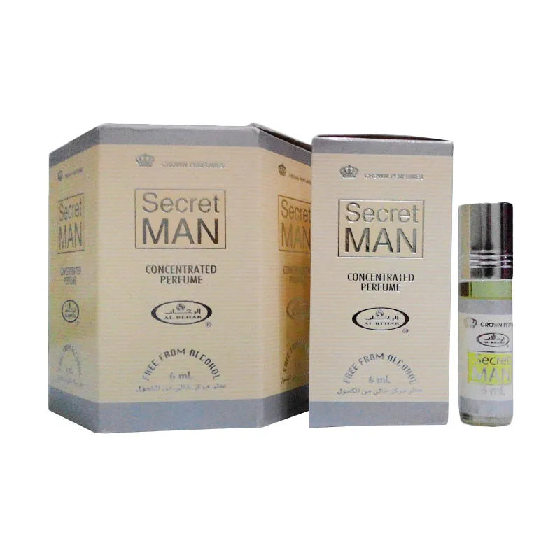 AL REHAB Secret Man Roll On Perfume 6Pcs x 0.2FL.OZ