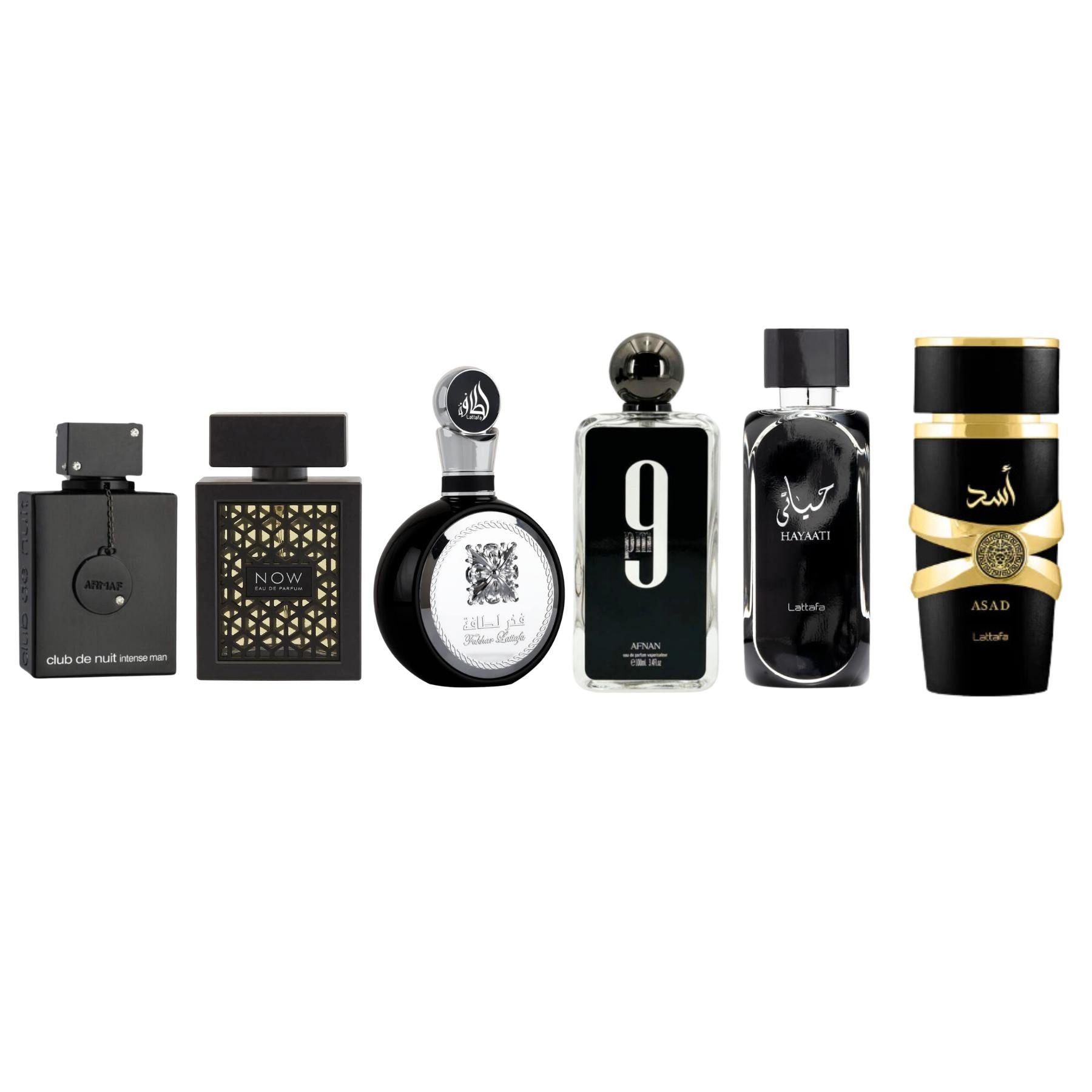 Armaf Mega Combo for Men - CDN Intense Man | 9PM EDP | Fakhar EDP | Rave Now | Asad EDP  & Hayaati EDP 3.4FL.OZ Fragrance Collection