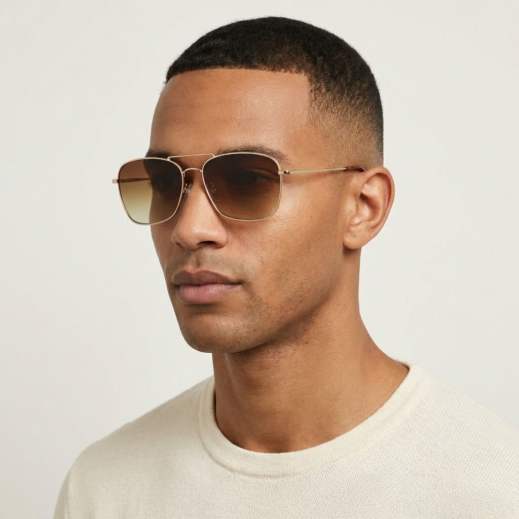 AVIATOR LIGHT MAROON SUNGLASSES SUN124 J3046