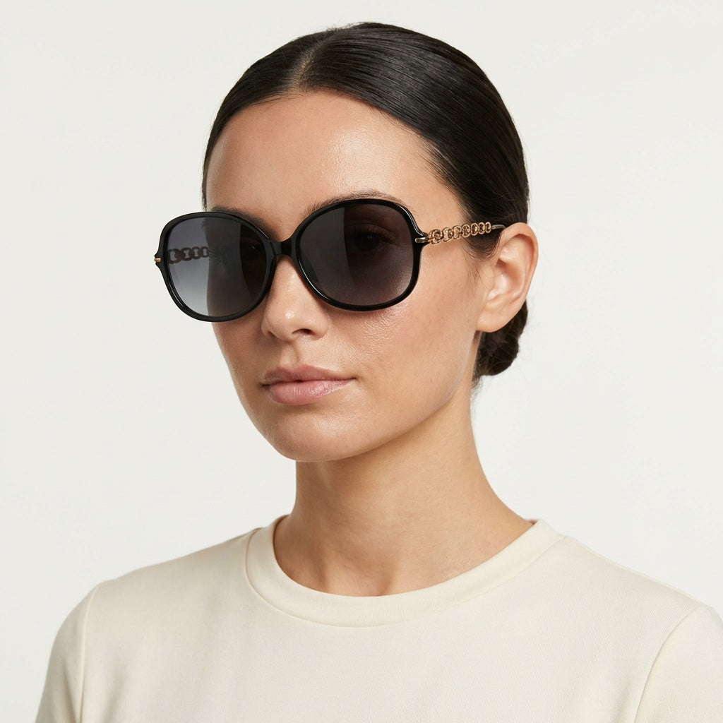 OVAL BROWN TORTOISE SUNGLASSES SUN140 F3009
