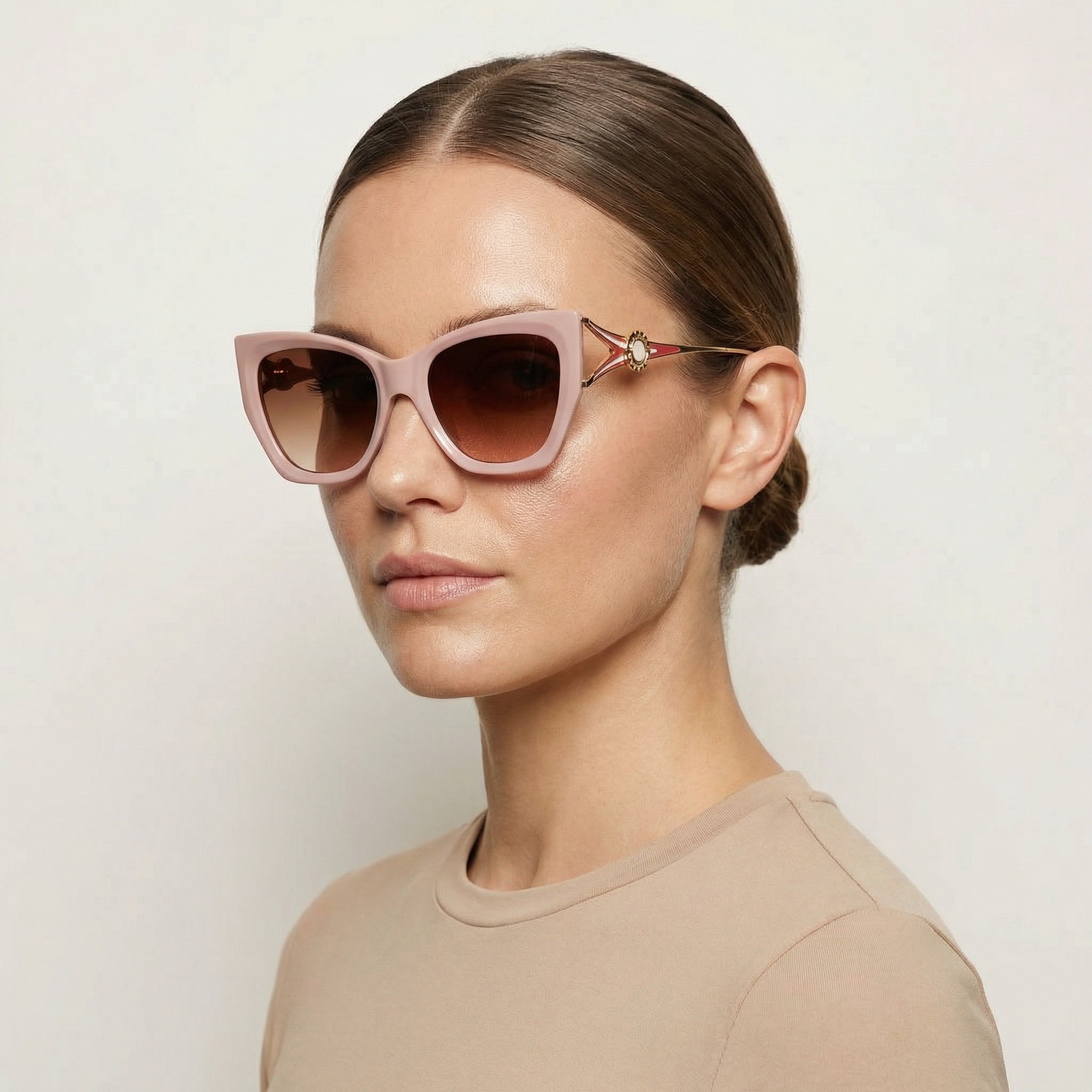 CAT-EYE PINK SUNGLASSES SUN134 F3007