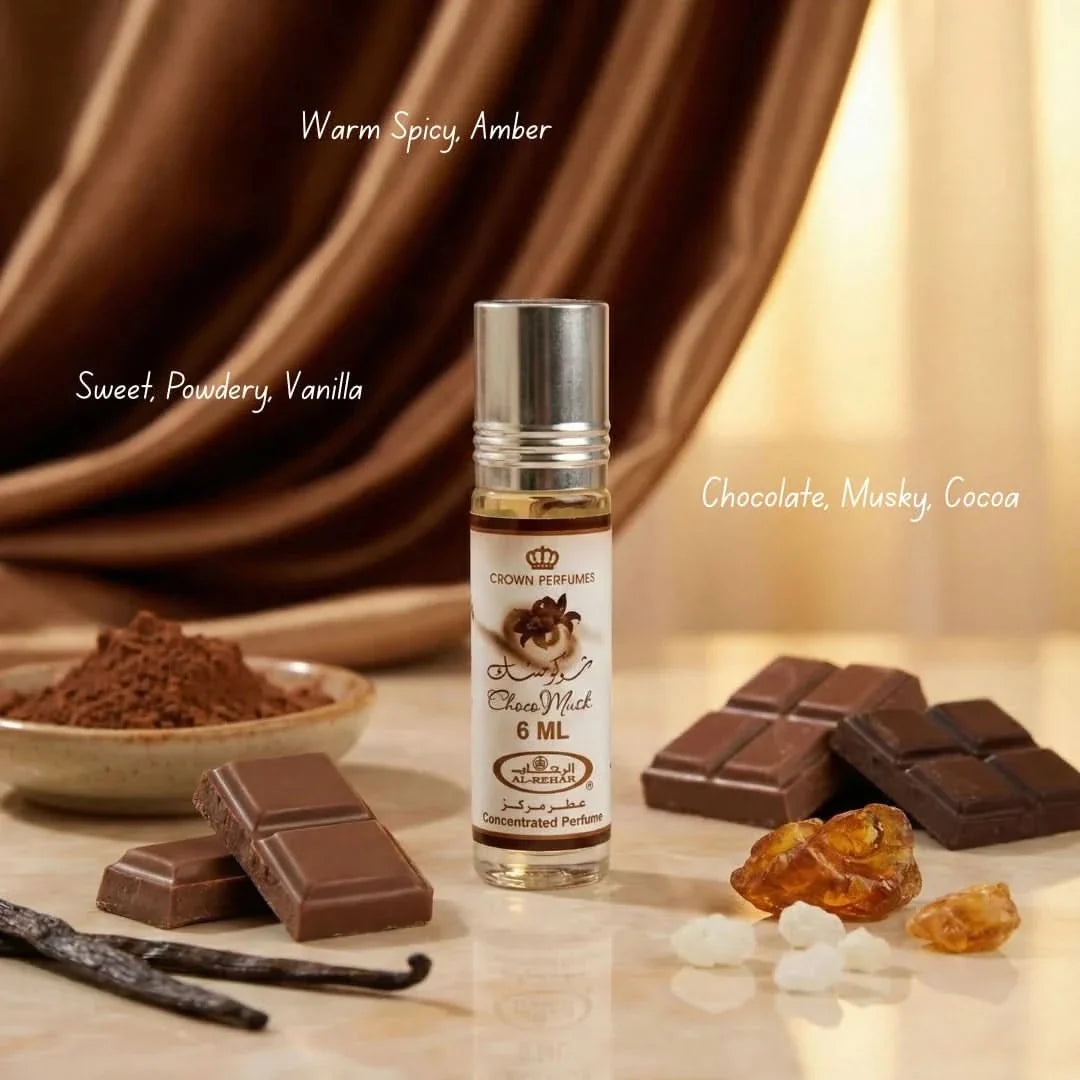 Al Rehab Choco Musk Roll on Perfume 0.2FL.OZ For Unisex